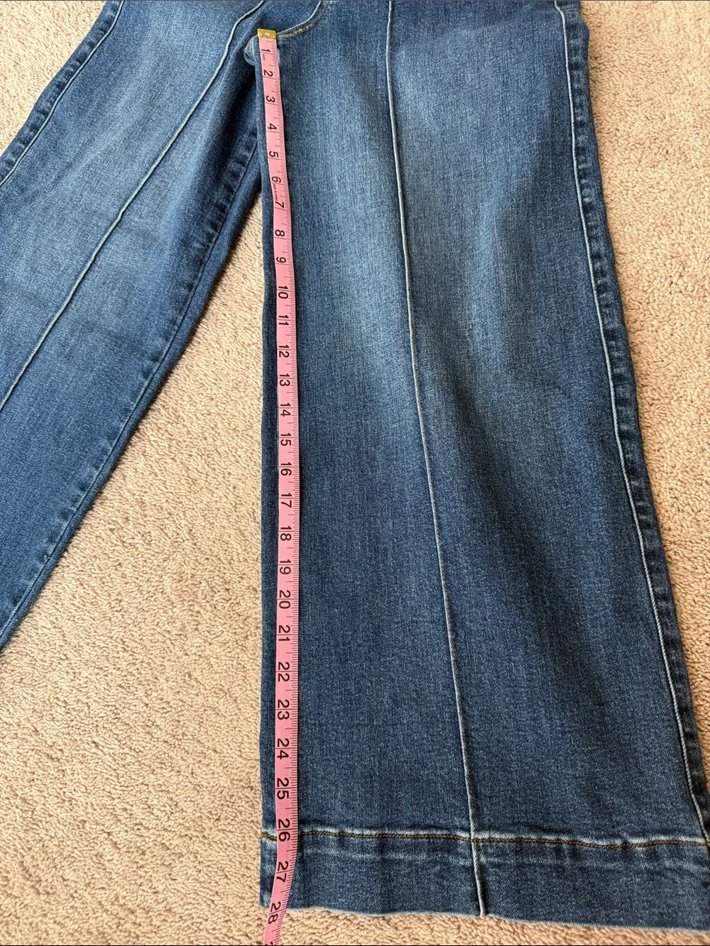 Anniewear Wide Leg Blue Women's Jeans